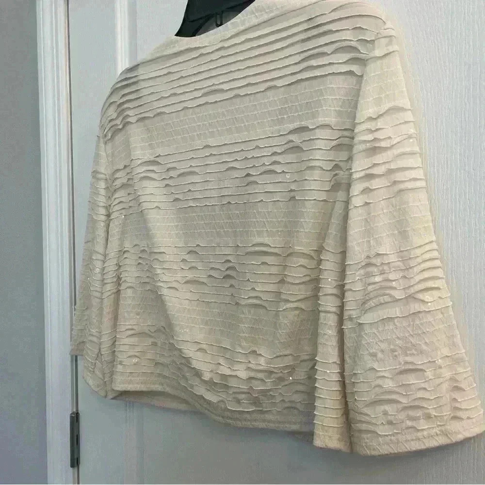 Shrug with 3/4 Sleeves by R&M Richards - Picture 8 of 8